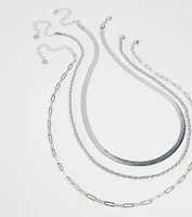 Stacked Up In Style Layered Chain Necklace