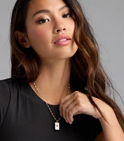 Ace Of Hearts Pendant Necklace