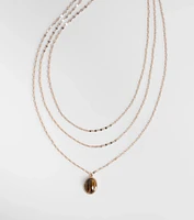 Keep It Gorgeous Three-Pack Stone Pendant Necklace