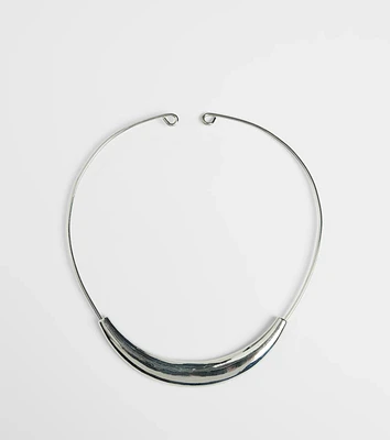 Sleek And Classic Circle Collar Necklace