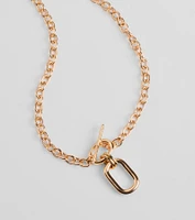 Extra Radiance Statement Toggle Chain Necklace