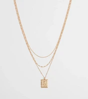 Rosy Outlook Layered Necklace