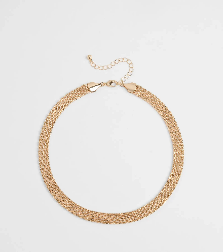 What's New Mesh Chain Choker Necklace