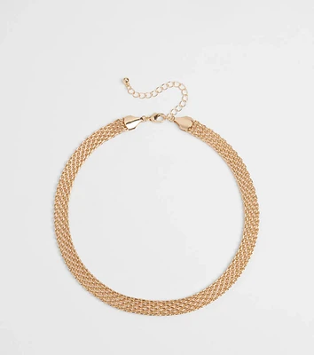 What's New Mesh Chain Choker Necklace