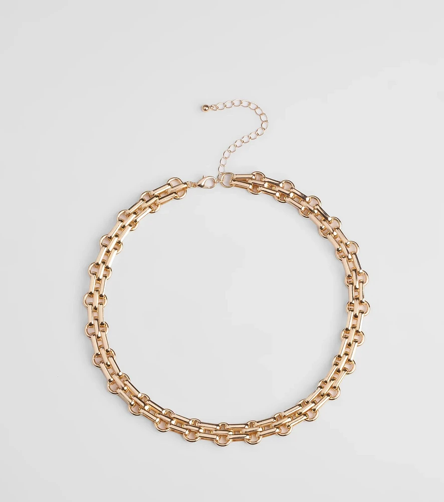 Always Linked Statement Chain Necklace