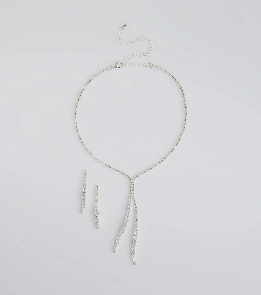 Epitome Of Elegance Necklace And Earrings Set
