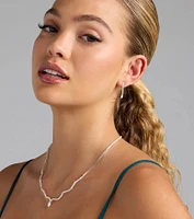 Major Gem Necklace And Earrings Set