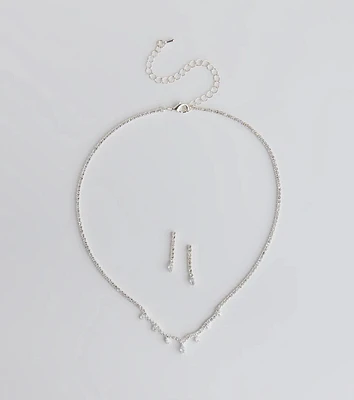Stunning Pair Necklace And Earrings Set