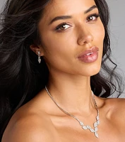 Gorgeous Elegance Necklace And Earrings Set