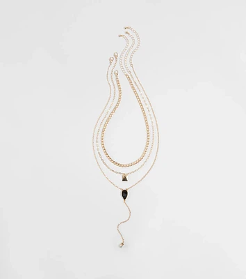 Chic Shine Layered Necklace Set