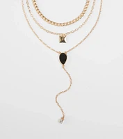 Chic Shine Layered Necklace Set