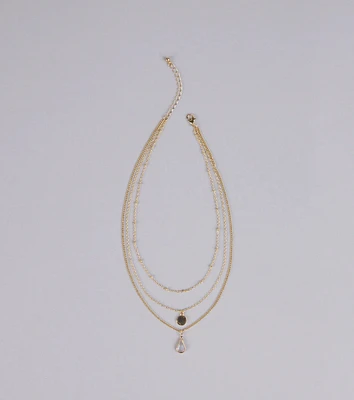 In The Details Dainty Layered Charm Necklace