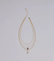 In The Details Dainty Layered Charm Necklace