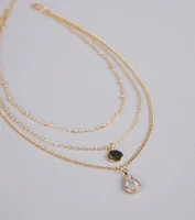 In The Details Dainty Layered Charm Necklace