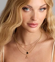 In The Details Dainty Layered Charm Necklace