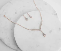 Teardrop Rhinestone Set