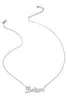 Baby Girl Script Necklace