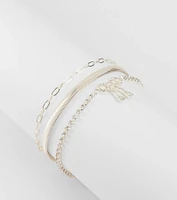 A Little Glam Moment Three-Pack Bracelet Set