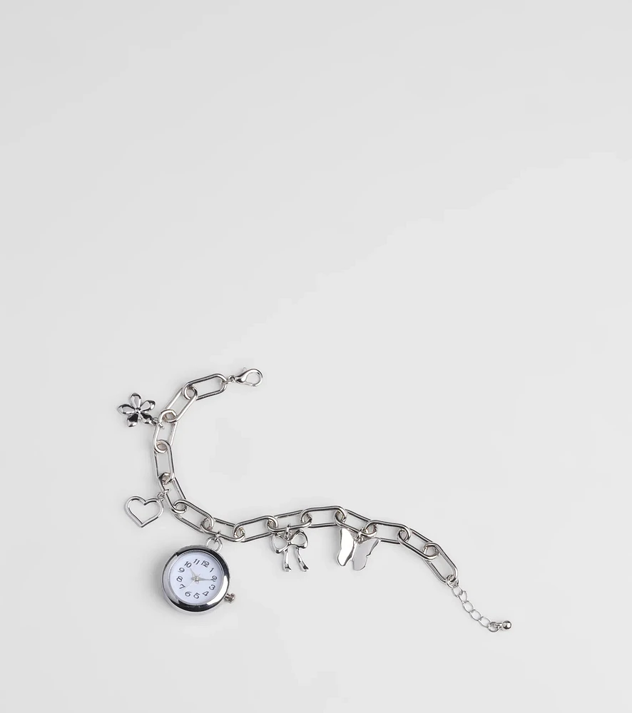 Time Flies Charm Watch Bracelet