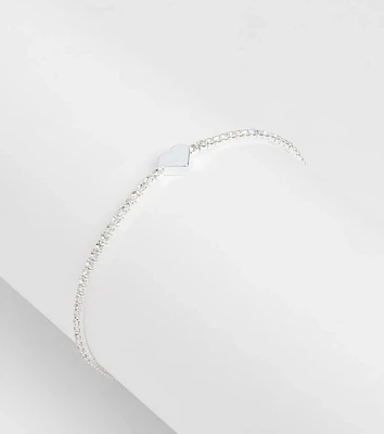Heart It Rhinestone Bracelet