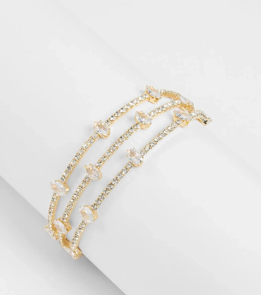 Sparkling Shine Rhinestone Bracelet