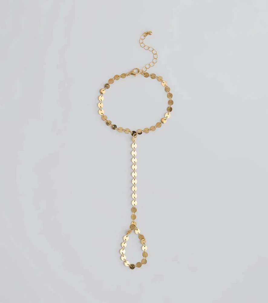 Chic Destiny Disc Coin Hand Chain