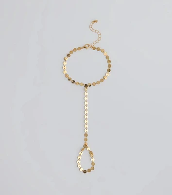 Chic Destiny Disc Coin Hand Chain