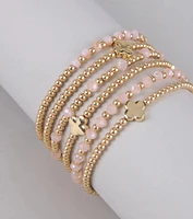 Lucky You Clover Beaded Bracelet Set