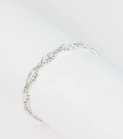 Classic Glamour Rhinestone Tennis Bracelet