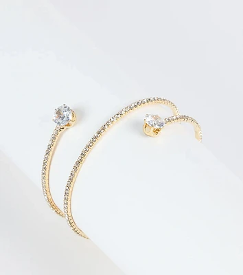 Glam Up Cubic Zirconia Spiral Bracelet