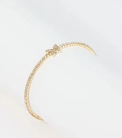 Aflutter Rhinestone Butterfly Bracelet