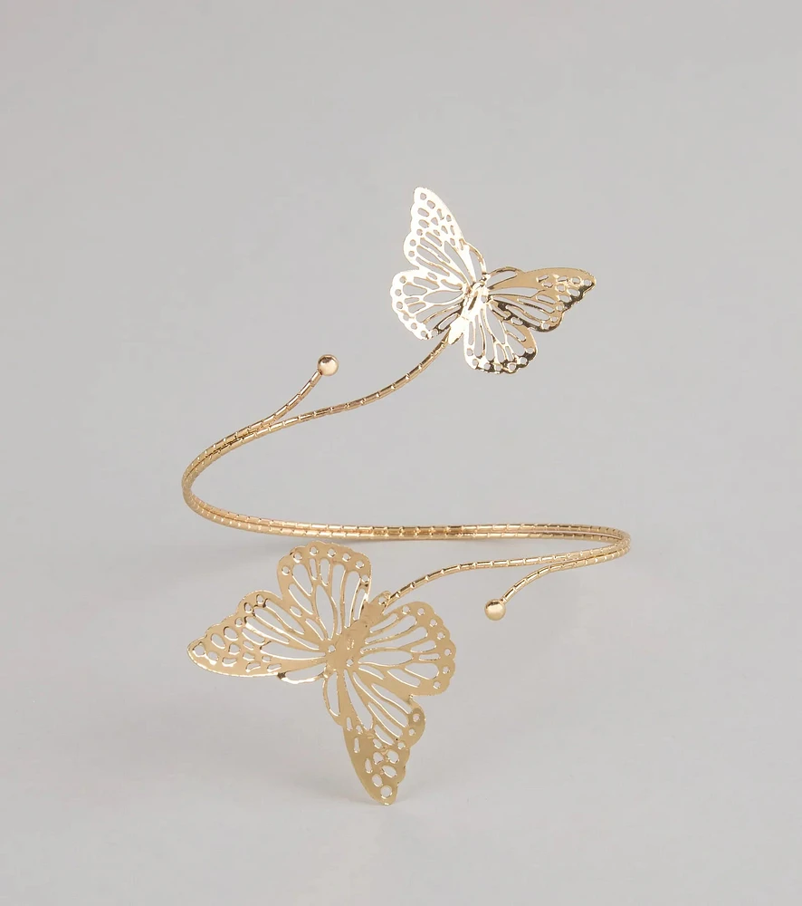 Airy Aura Butterfly Arm Cuff
