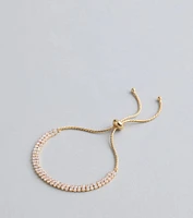 Glam Classic Cubic Zirconia Slider Bracelet