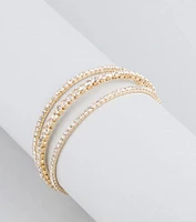 Glimmering Shine Rhinestone Cuff Bracelet
