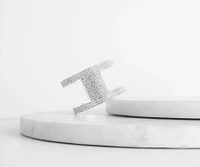 Iced Out Rhinestone Cuff Bracelet