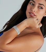 Perfect Match Rhinestone Clasp Bracelet