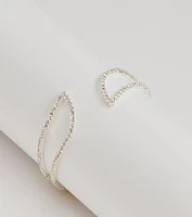 Endless Shine Memory Wire Rhinestone Bracelet