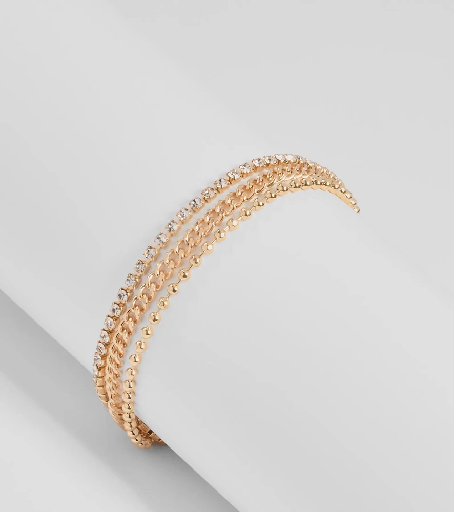 Dainty Details Three-Pack Bracelet Set