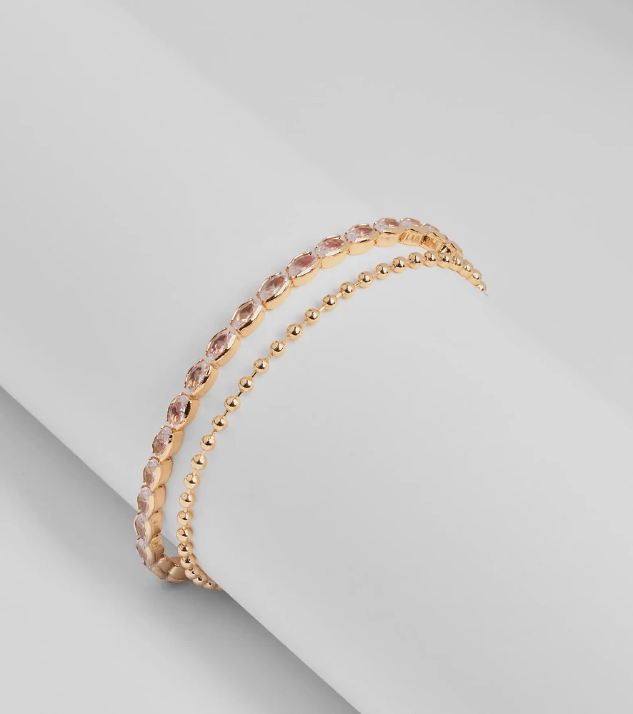 Glam Mood Beaded Stone Bracelet
