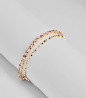 Glam Mood Beaded Stone Bracelet