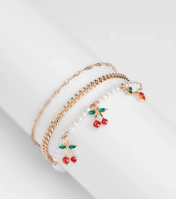 Cherry Picking Three-Pack Bracelet Set