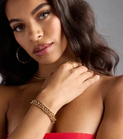 Bold Impact Toggle Chain Bracelet