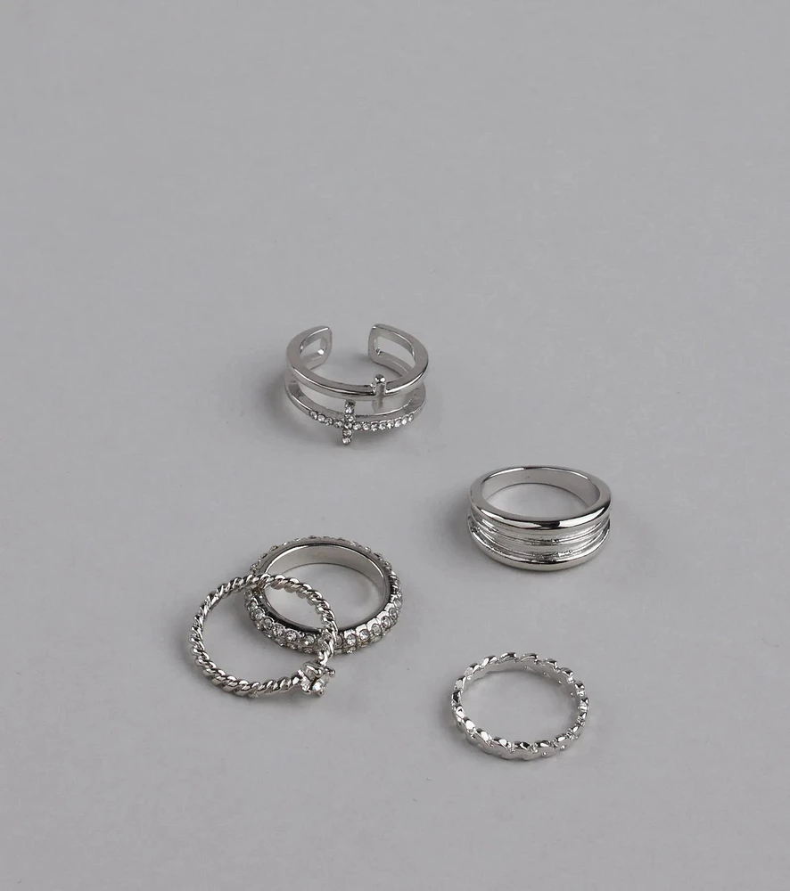 Love Is The Details Five Pack Ring Set
