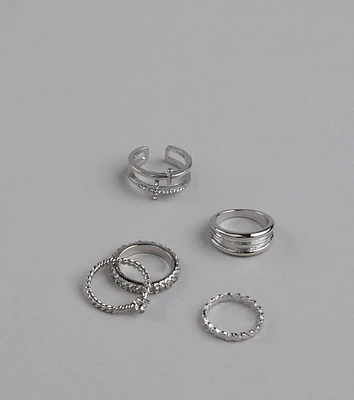 Love Is The Details Five Pack Ring Set