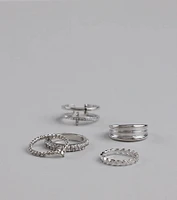 Love Is The Details Five Pack Ring Set