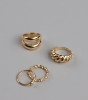 Infinite Style Four Pack Ring Set