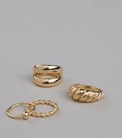 Infinite Style Four Pack Ring Set