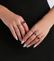 Glam Impressions Six-Pack Ring Set
