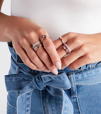 Extra Sweet Eight Pack Ring Set