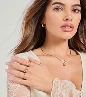 Sleek Trend Rhinestone Multi Ring Pack